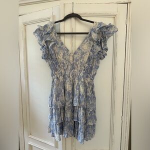Sweetest floral dress from the brand “Olivaceous”!